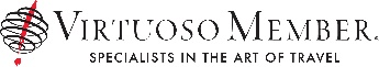 Logo of Virtuoso Member with the tagline 'Specialists in the Art of Travel'